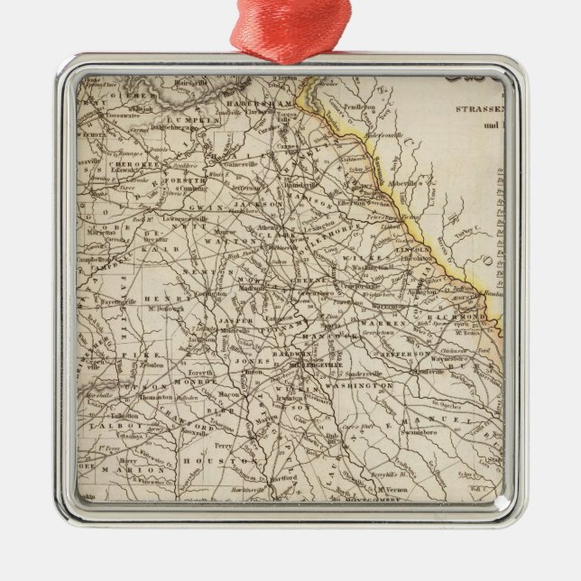 Georgia 11 metal tree decoration (Front)