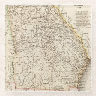 Georgia 14 glass coaster