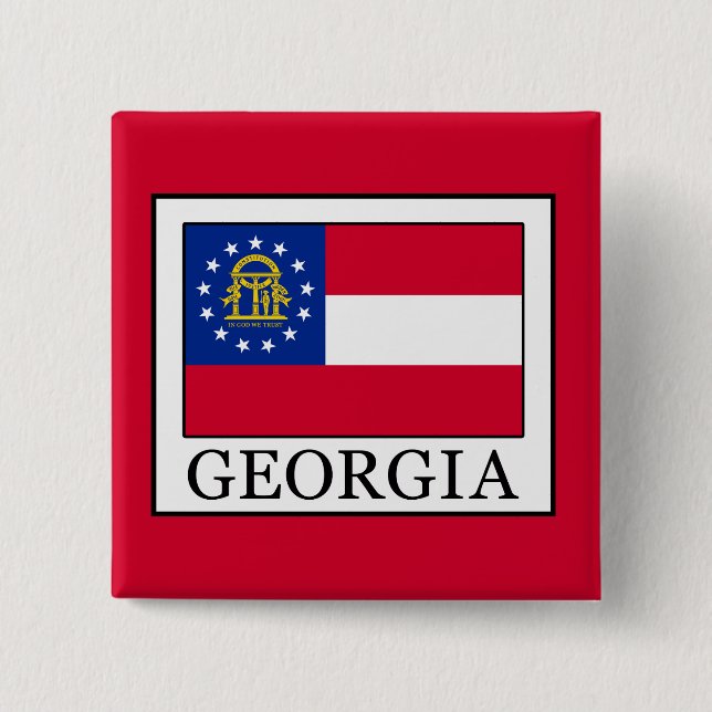 Georgia 15 Cm Square Badge (Front)