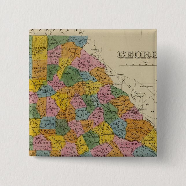 Georgia 4 15 cm square badge (Front)