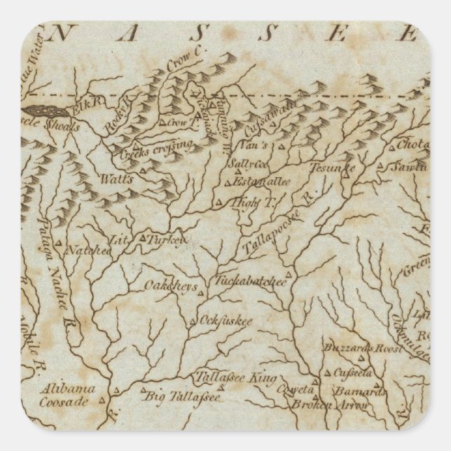 Georgia 5 square sticker (Front)