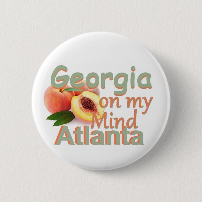 GEORGIA 6 CM ROUND BADGE (Front)