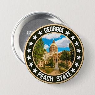 Georgia 7.5 cm round badge