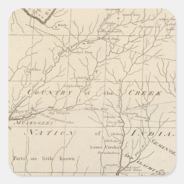 Georgia 7 square sticker (Front)