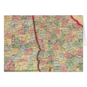 Georgia, Alabama Map by Mitchell