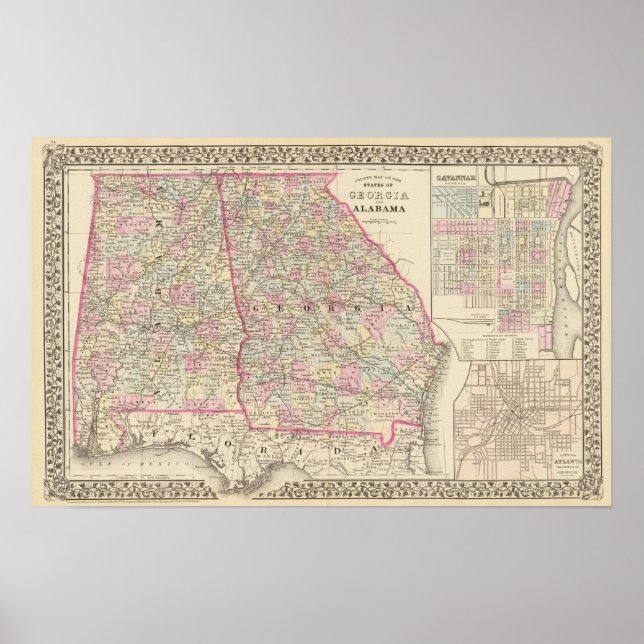 Georgia, Alabama Poster (Front)
