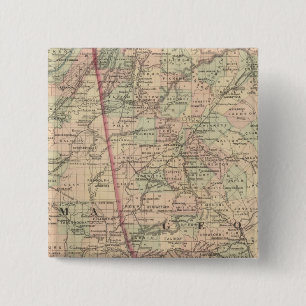 Georgia and Alabama 15 Cm Square Badge