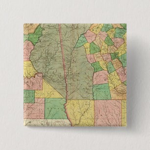Georgia and Alabama 2 15 Cm Square Badge