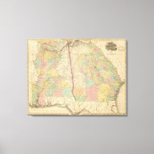 Georgia and Alabama 3 Canvas Print