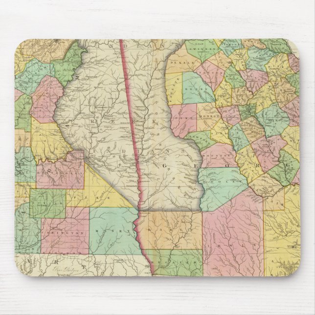 Georgia and Alabama 3 Mouse Mat (Front)