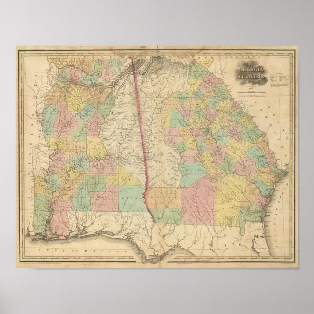 Georgia and Alabama Poster (Front)