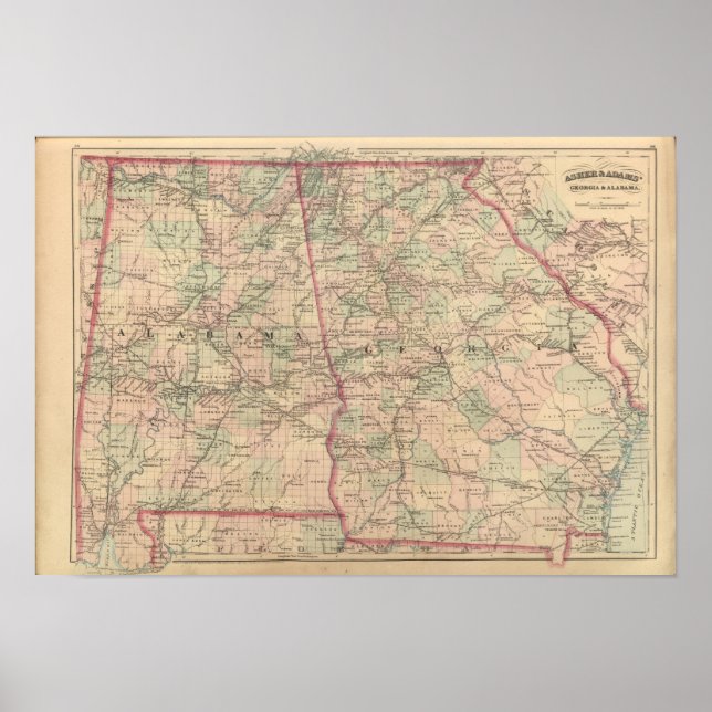 Georgia and Alabama Poster (Front)