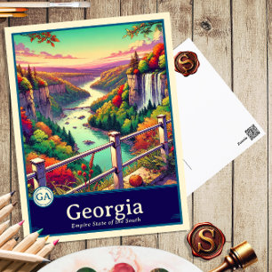 Georgia Anime Style Cel Shaded Postcard