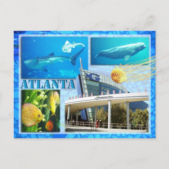 GEORGIA AQUARIUM, ATLANTA, GEORGIA POSTCARD (Front)