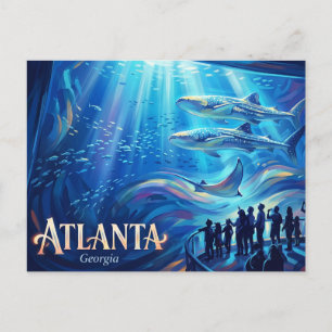 Georgia Aquarium USA Postcard