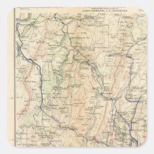 Georgia, Atlanta Campaign 1st epoch Square Sticker