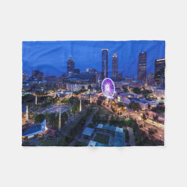 Georgia, Atlanta, Centennial Olympic Park Fleece Blanket (Front (Horizontal))