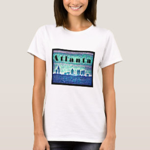 Georgia: Atlanta silhouette retro 80's design T-Shirt