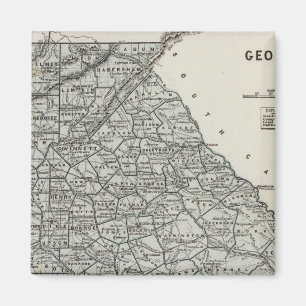 Georgia Atlas Map Magnet