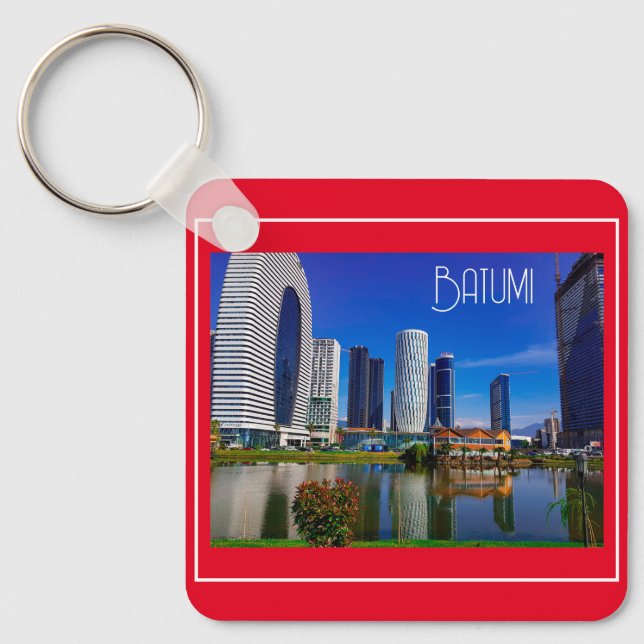 Georgia Batumi Architecture Landscape Key Ring (Front)
