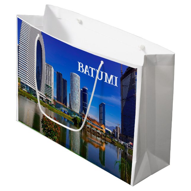 Georgia Batumi Architecture Landscape Large Gift Bag (Front Angled)