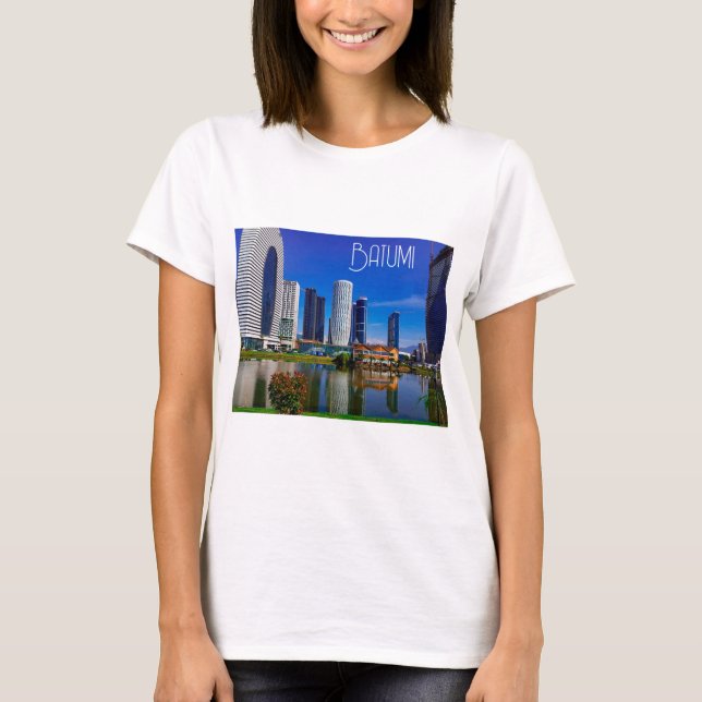 Georgia Batumi Architecture Landscape T-Shirt (Front)