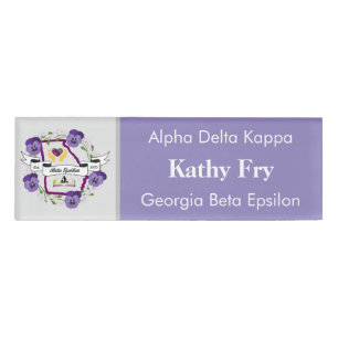 Georgia Beta Epsilon Nametag Template Name Tag