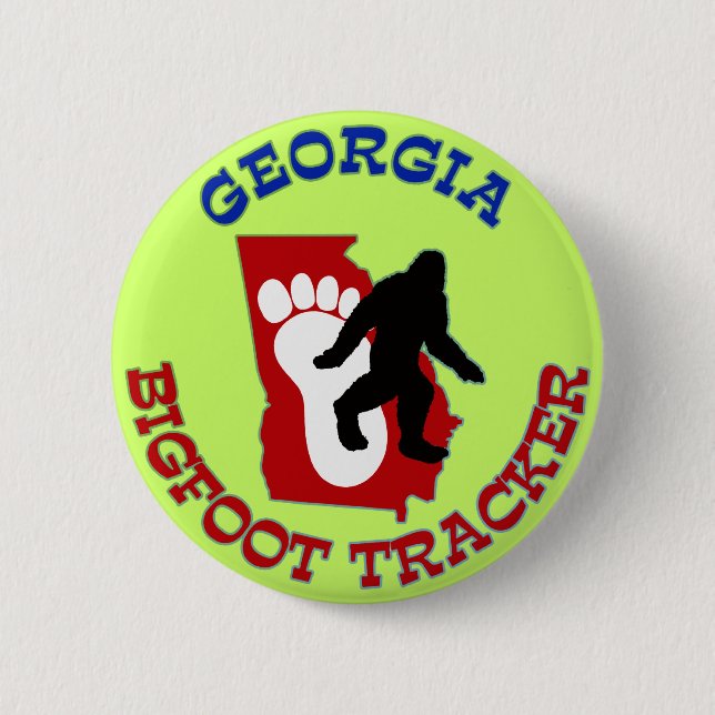 Georgia Bigfoot Tracker 6 Cm Round Badge (Front)