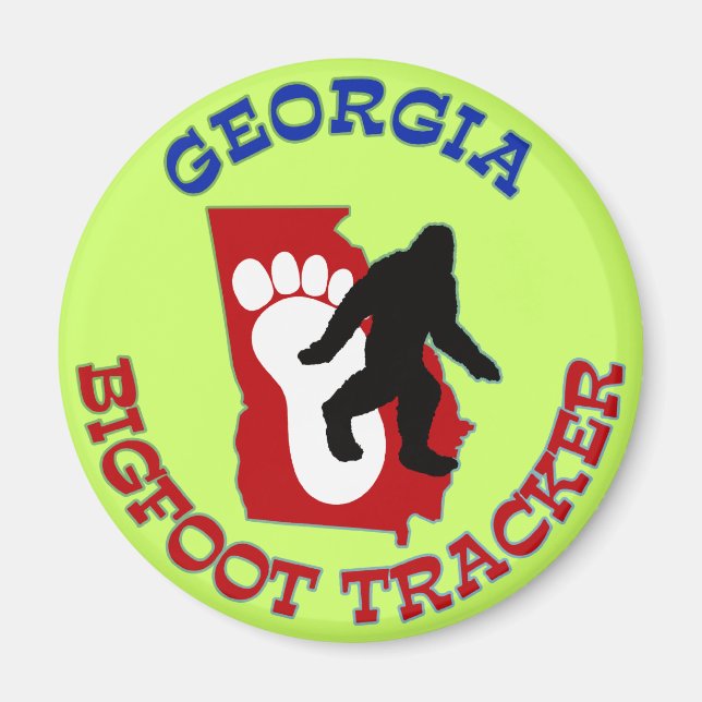 Georgia Bigfoot Tracker Magnet (Front)