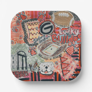 Georgia Bound Paper Plate