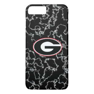 Georgia Bulldogs Logo   Black Marble iPhone 8 Plus/7 Plus Case