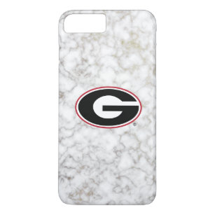 Georgia Bulldogs Logo   Marble iPhone 8 Plus/7 Plus Case