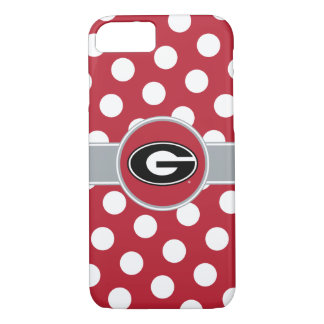 Georgia Bulldogs Logo | Polka Dots iPhone 8/7 Case