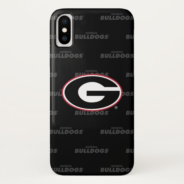 Georgia Bulldogs Logo | Watermark Pattern Case-Mate iPhone Case (Back)