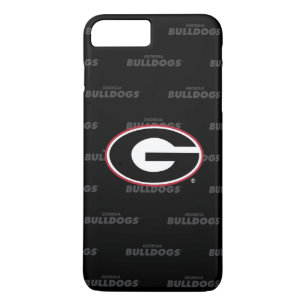 Georgia Bulldogs Logo   Watermark Pattern iPhone 8 Plus/7 Plus Case