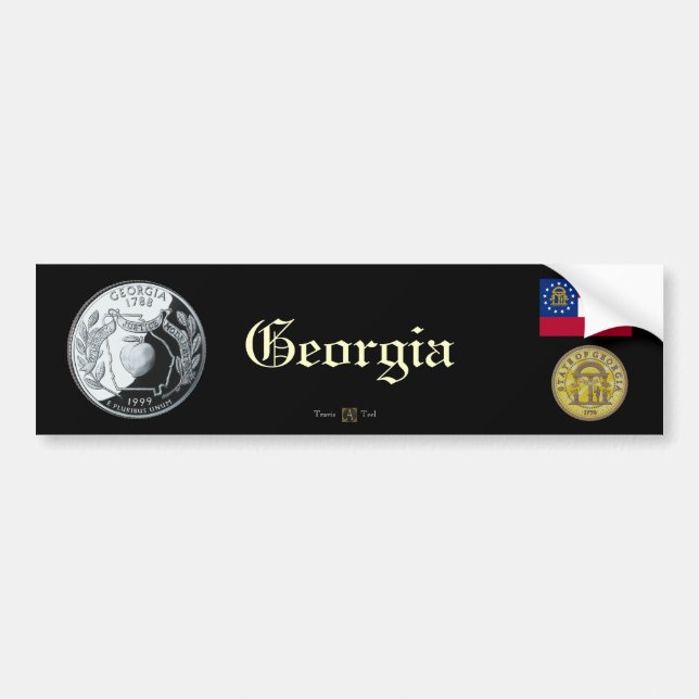 GEORGIA BUMPER STICKER (Front)