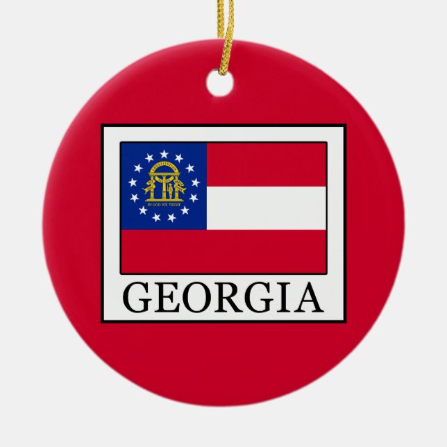 Georgia Ceramic Tree Decoration (Front)