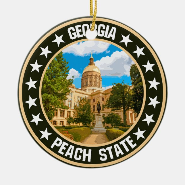 Georgia                                            ceramic tree decoration (Front)