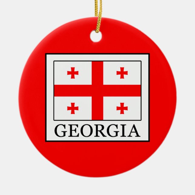 Georgia Ceramic Tree Decoration (Front)