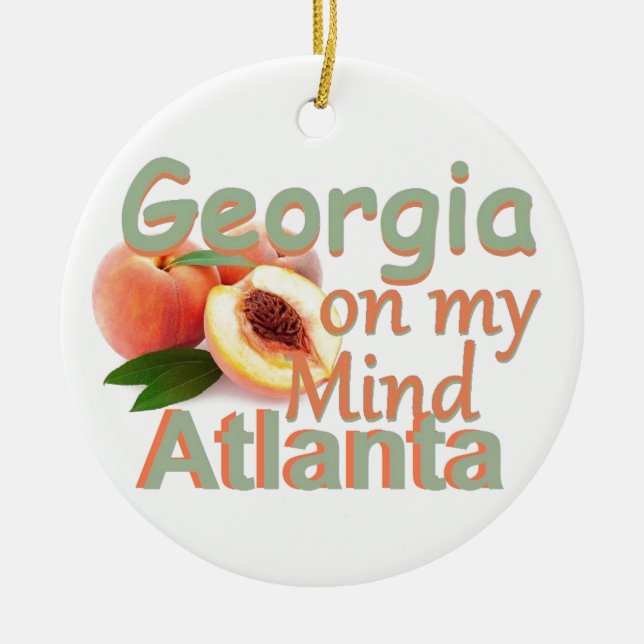 GEORGIA CERAMIC TREE DECORATION (Front)