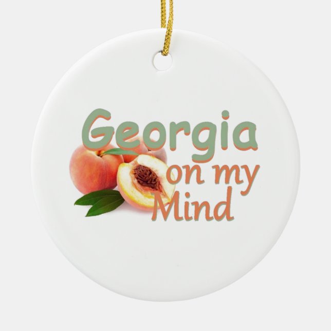 GEORGIA CERAMIC TREE DECORATION (Front)