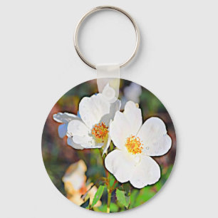 Georgia Cherokee Rose Key Ring