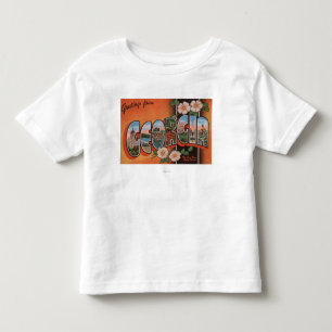 Georgia (Cherokee Rose) - Large Letter Scenes Toddler T-Shirt