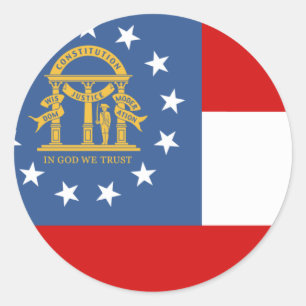 GEORGIA CLASSIC ROUND STICKER