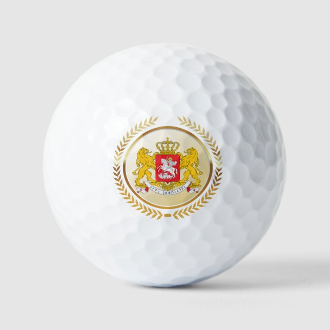 Georgia Coat Of Arms Golf Balls (Front)