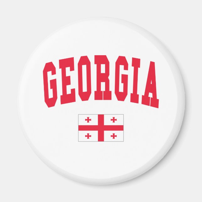 Georgia College Style Magnet (Front)