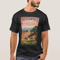 Georgia Country Illustration Travel Art Vintage