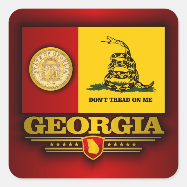 Georgia (DTOM) Square Sticker (Front)