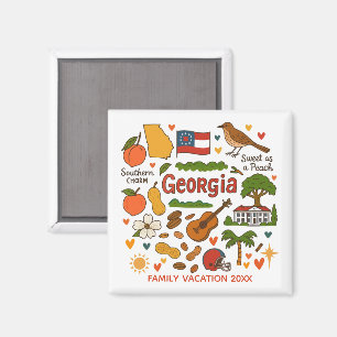 Georgia Family Trip Keepsake Custom Magnet