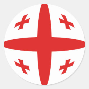 Georgia Fisheye Flag Sticker